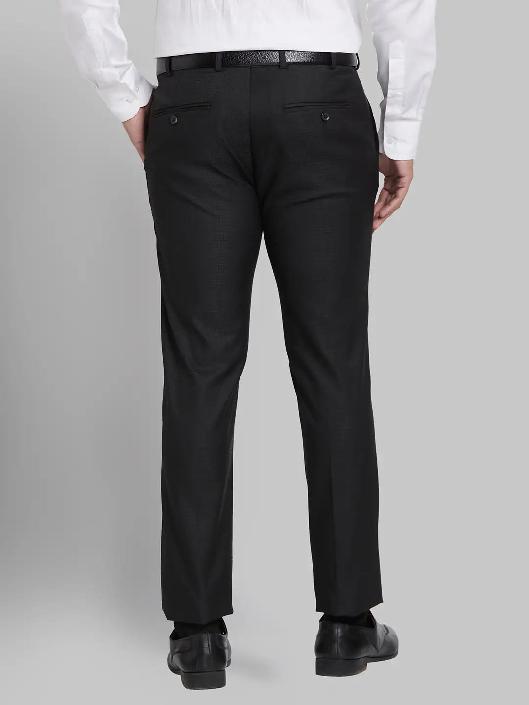 Men Super Slim Fit Grey Trouser
