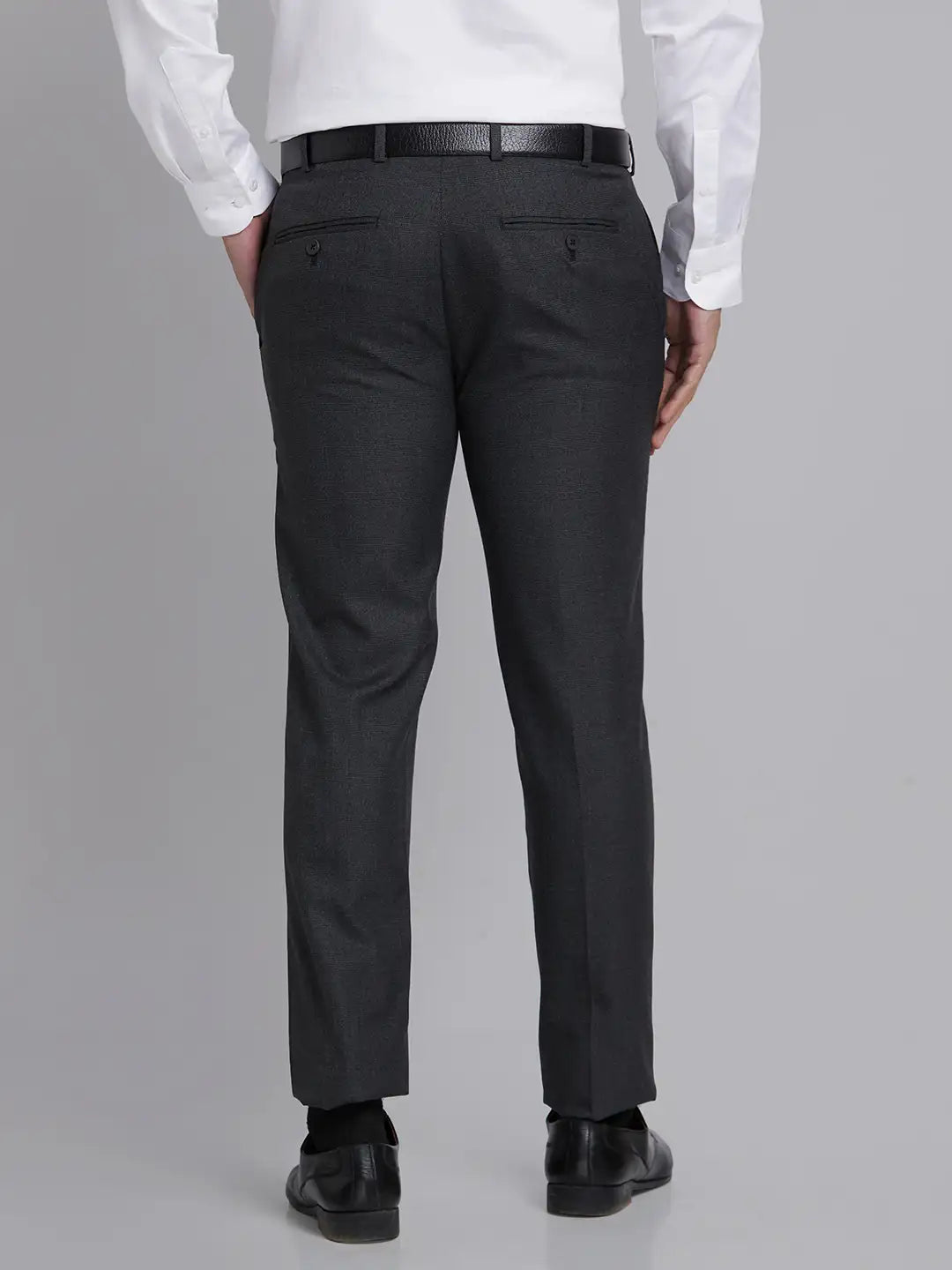 Men Super Slim Fit Blue Trouser