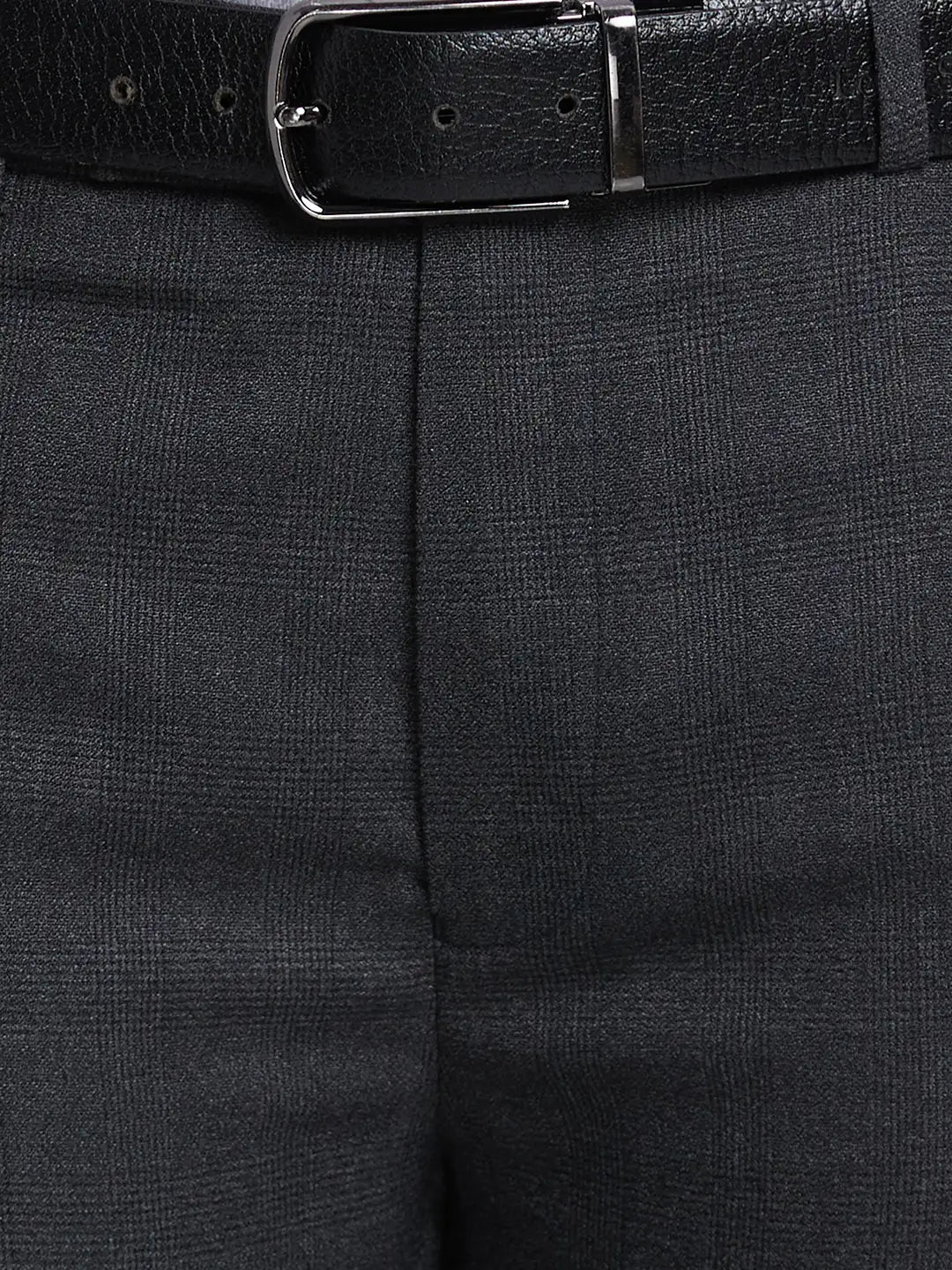 Men Super Slim Fit Blue Trouser