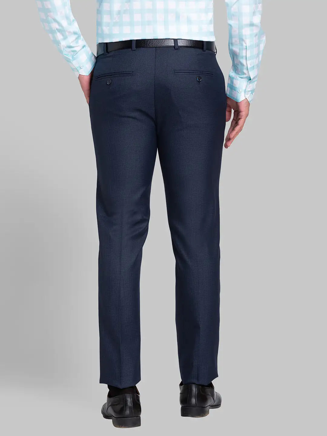 Men Super Slim Fit Grey Trouser