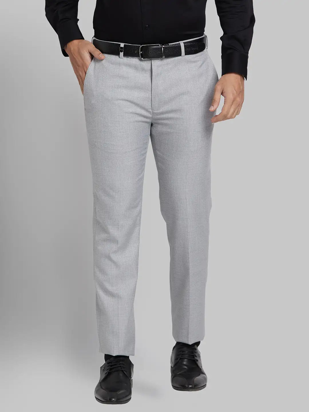 Men Super Slim Fit Black Trouser
