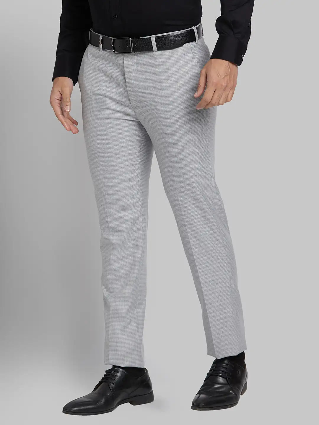 Men Super Slim Fit Black Trouser