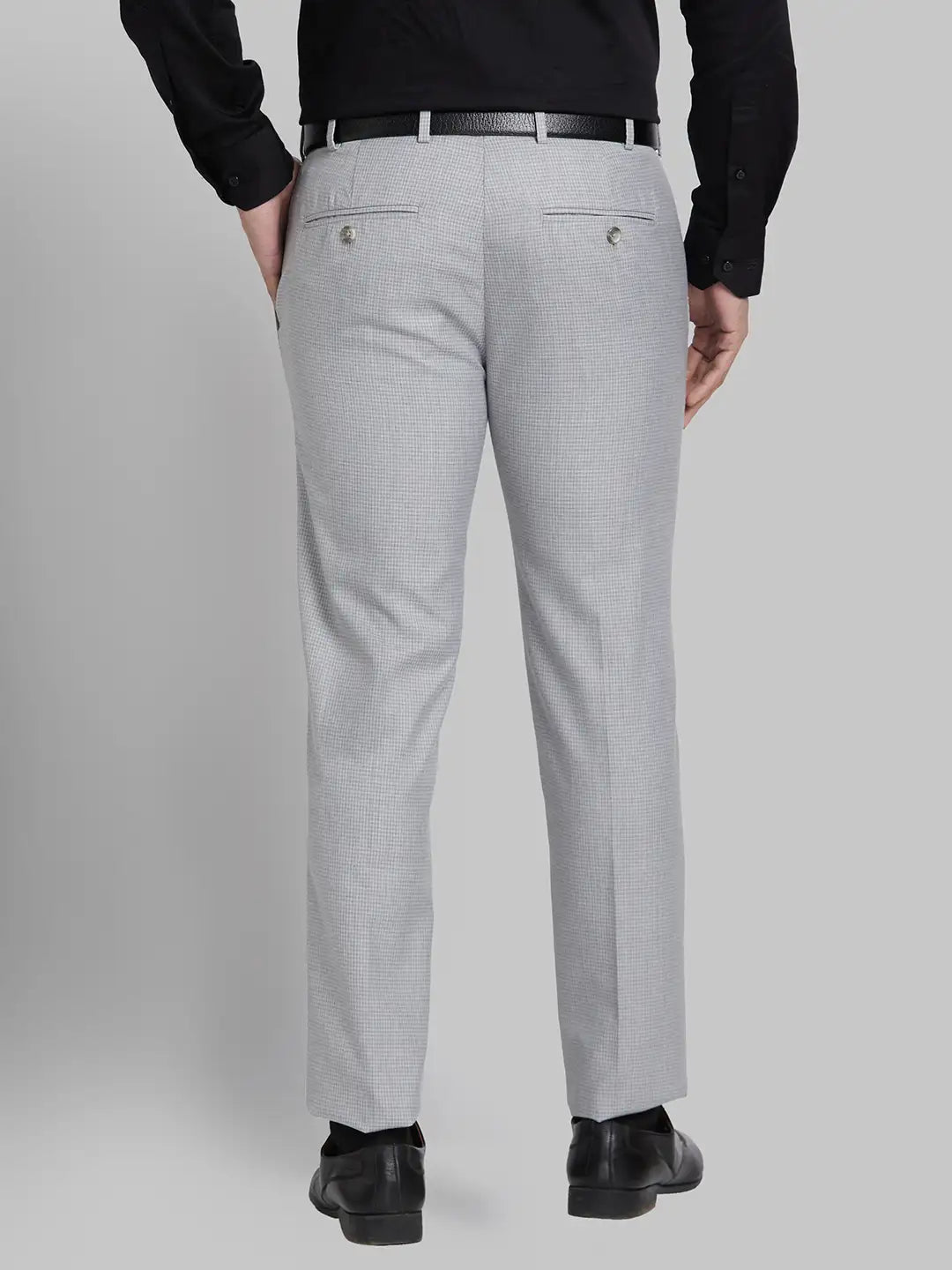 Men Super Slim Fit Black Trouser