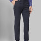 Men Grey Super Slim Fit Structure Polyester Blend Trouser