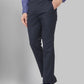 Men Grey Super Slim Fit Structure Polyester Blend Trouser