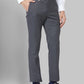 Men Black Super Slim Fit Structure Polyester Blend Trouser