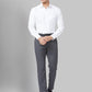 Men Black Super Slim Fit Structure Polyester Blend Trouser