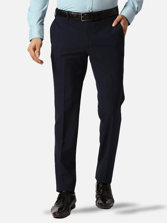 Park Avenue Slim Fit Solid Dark Khaki Trouser