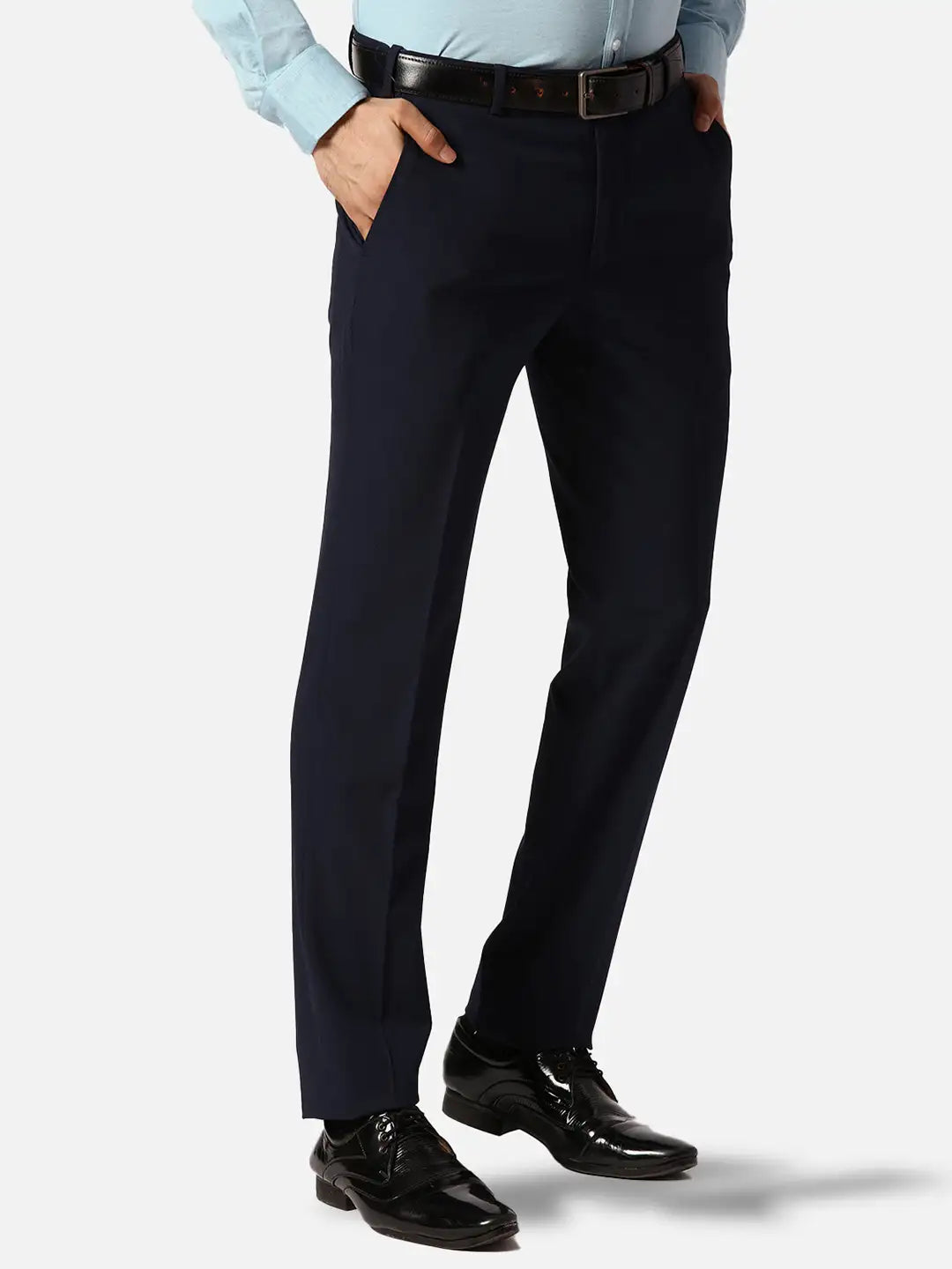 Park Avenue Slim Fit Solid Dark Khaki Trouser