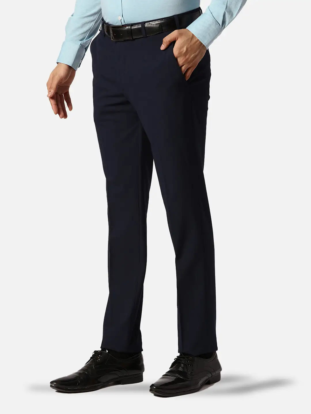 Park Avenue Slim Fit Solid Dark Khaki Trouser