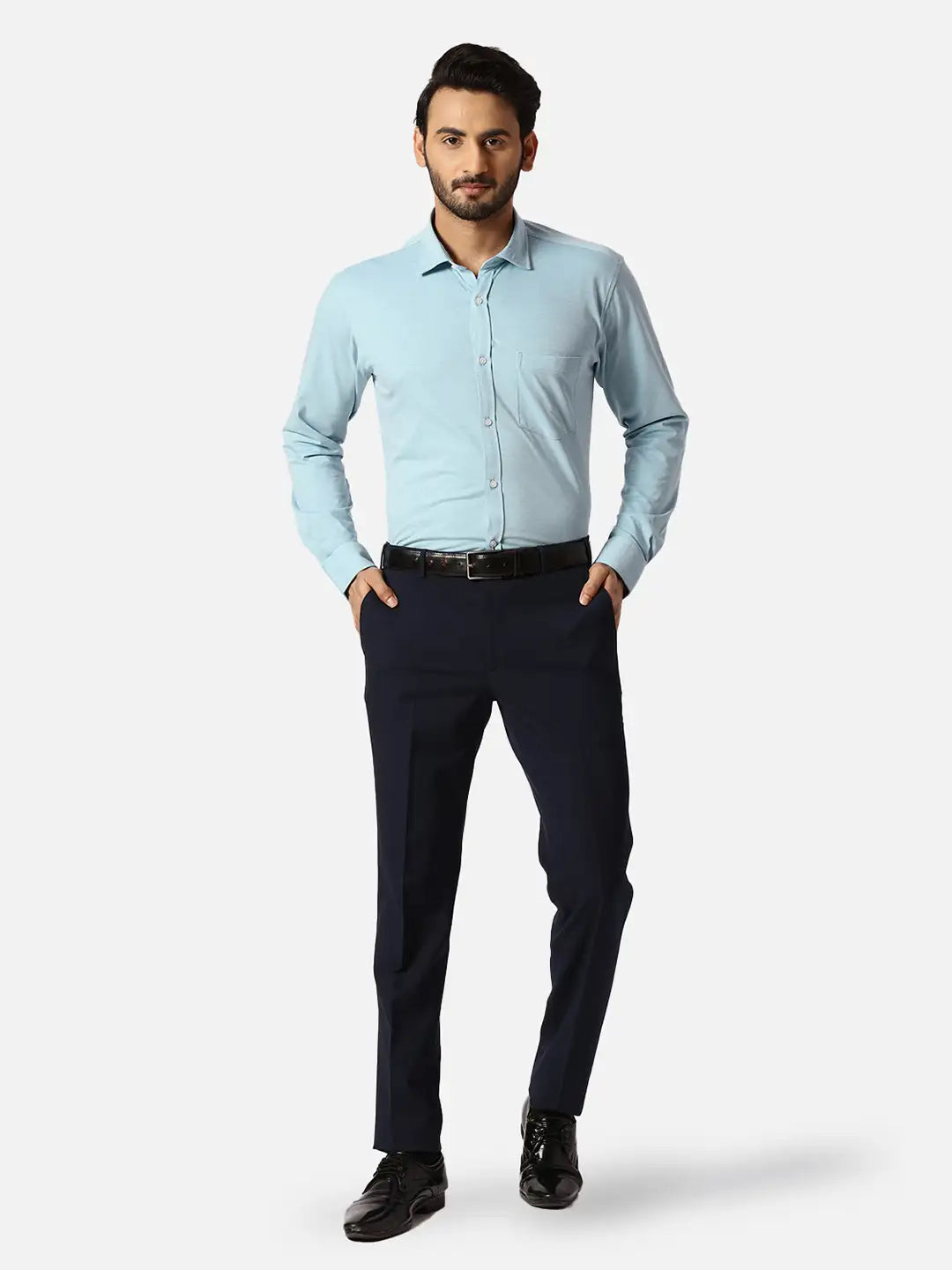 Park Avenue Slim Fit Solid Dark Khaki Trouser