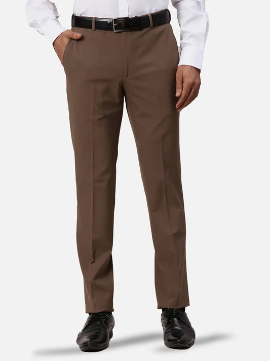 Park Avenue Slim Fit Solid Black Trouser