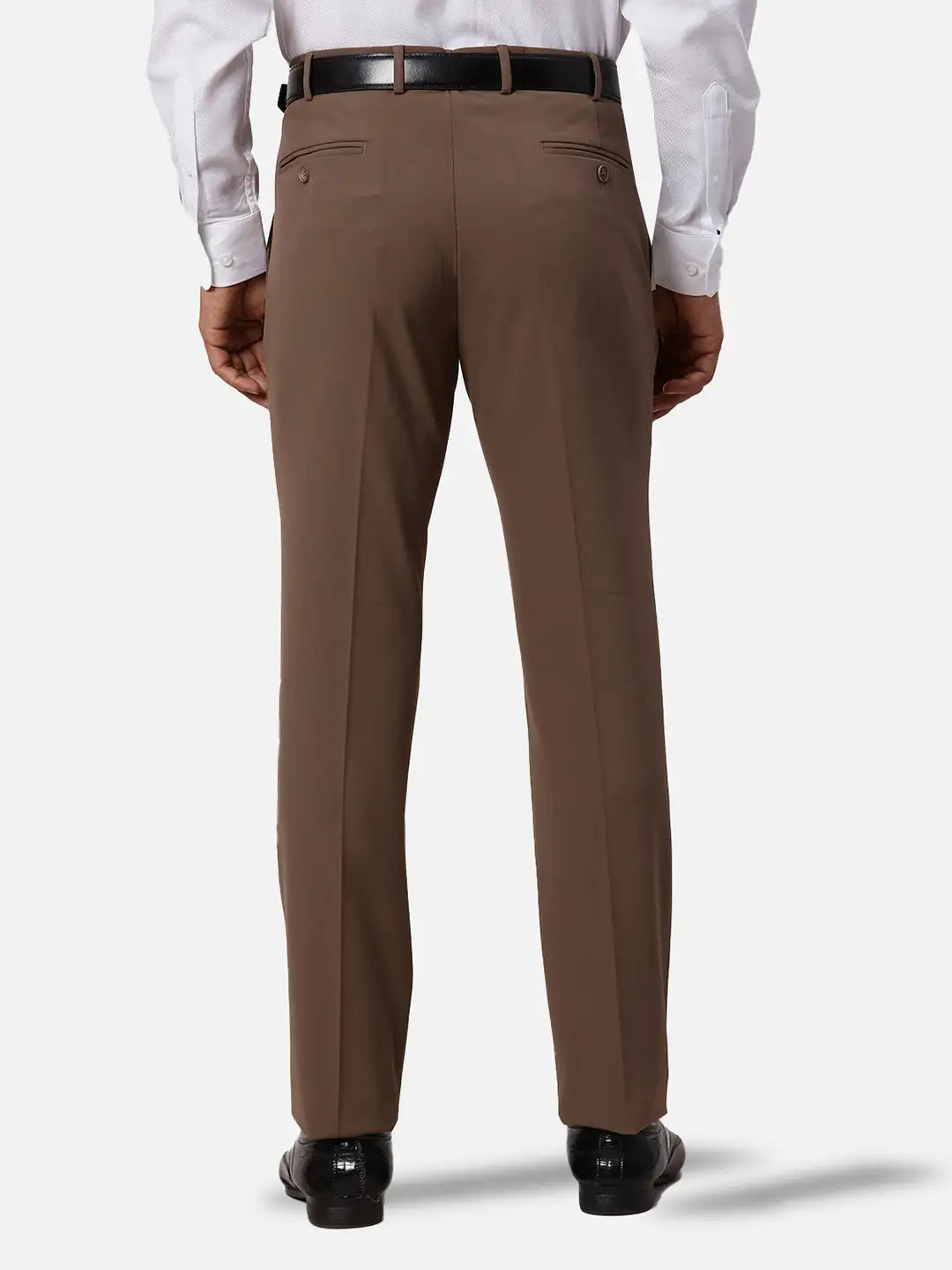 Park Avenue Slim Fit Solid Black Trouser