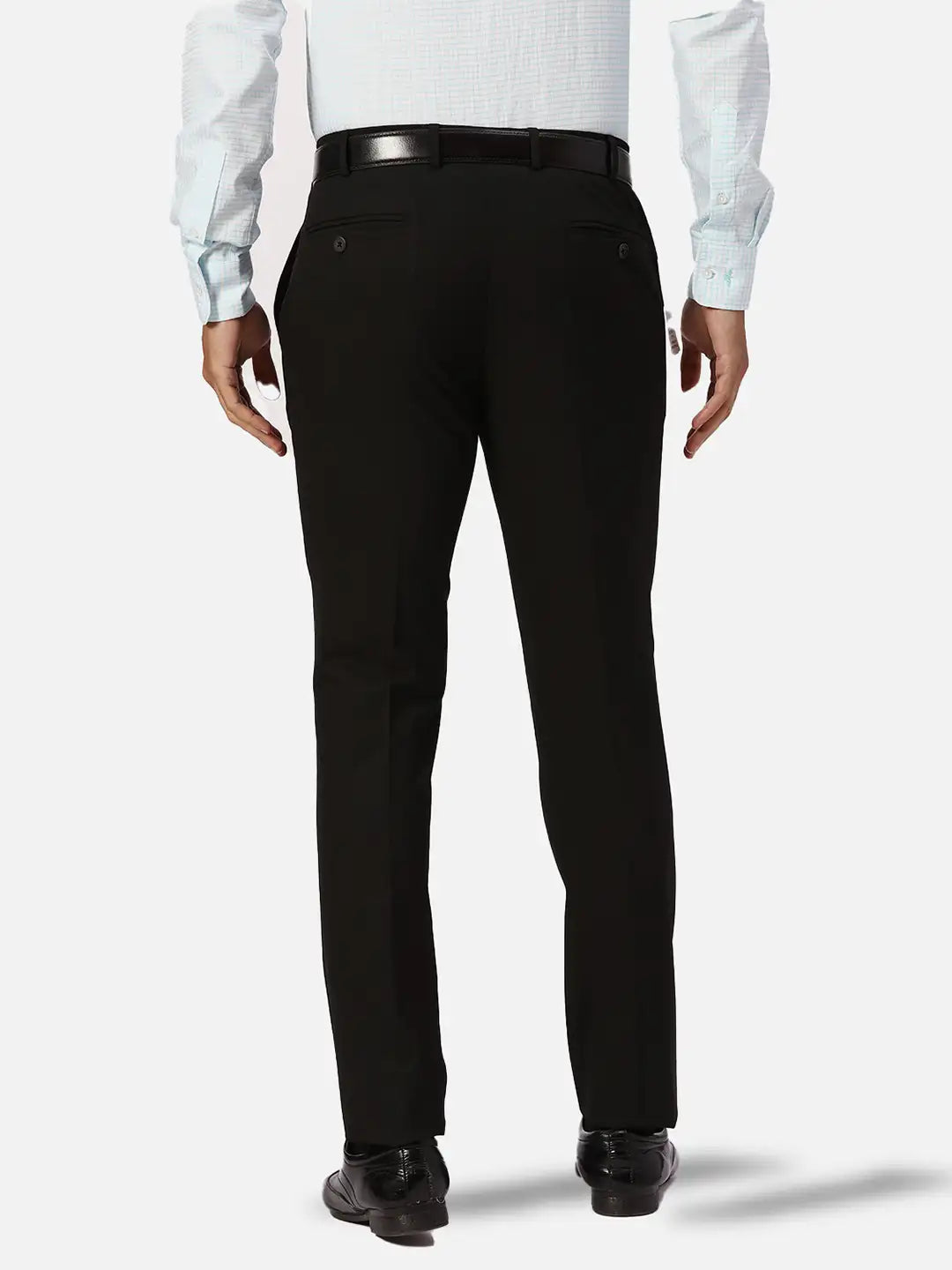 Park Avenue Slim Fit Solid Dark Green Trouser
