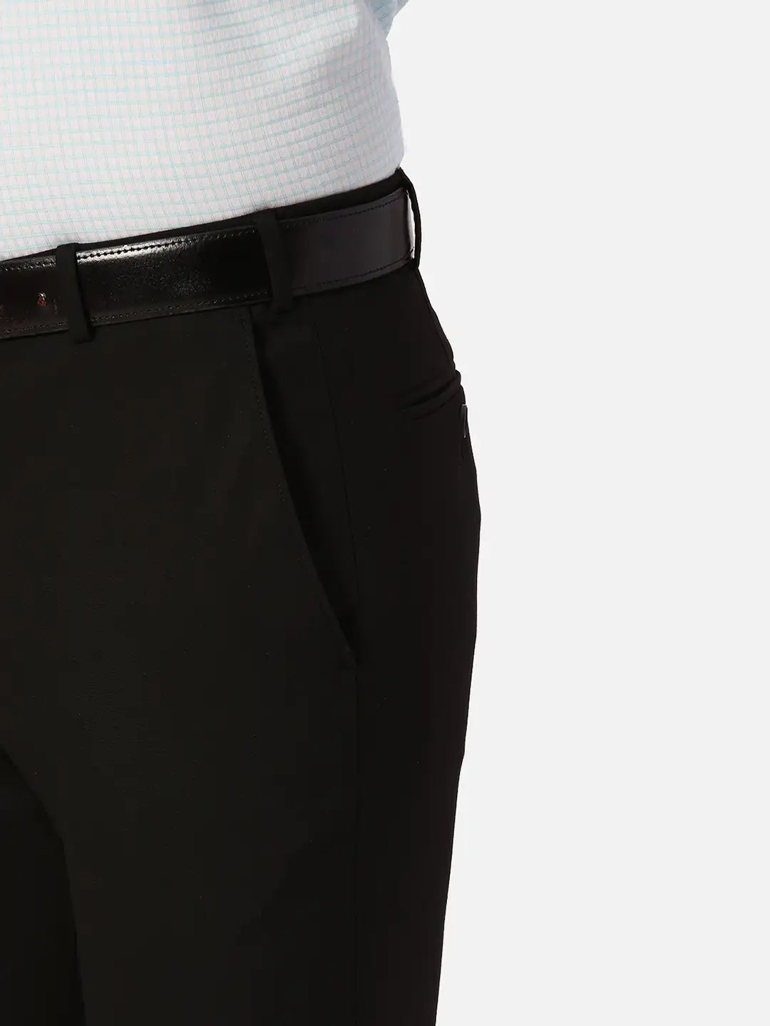 Park Avenue Slim Fit Solid Dark Green Trouser