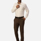Park Avenue Slim Fit Self Design Dark Blue Trouser
