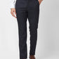 Park Avenue Men Grey Structure Super Slim Fit Polyester Blend Trouser