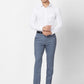 Park Avenue Men Grey Structure Smart Fit Polyester Blend Trouser