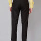 Men Blue Smart Fit Plain Polyester Blend Trouser