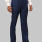 Men Regular Fit Blue Trouser
