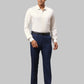 Men Regular Fit Blue Trouser