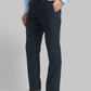 Men Regular Fit Medium Blue Trouser