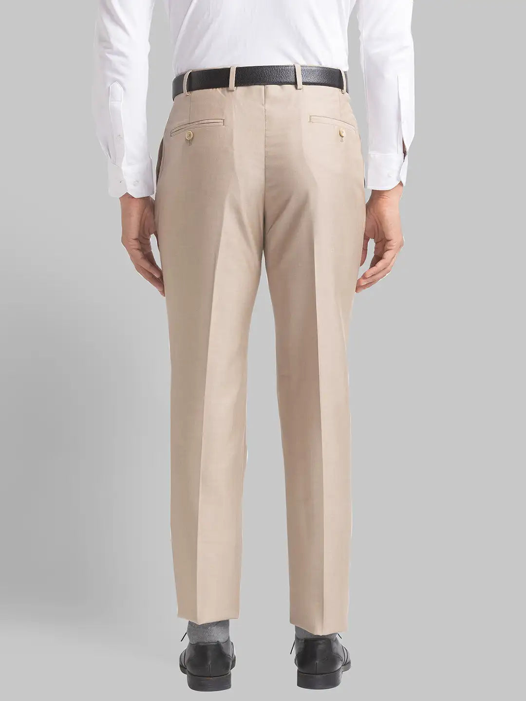 Men Regular Fit Medium Grey Trouser