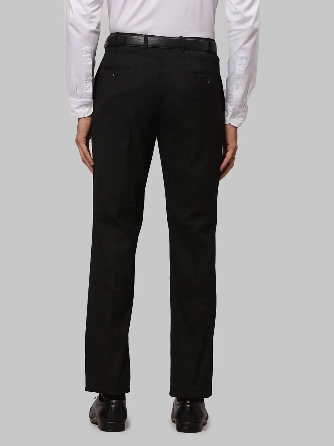 Men Regular Fit Grey Trouser