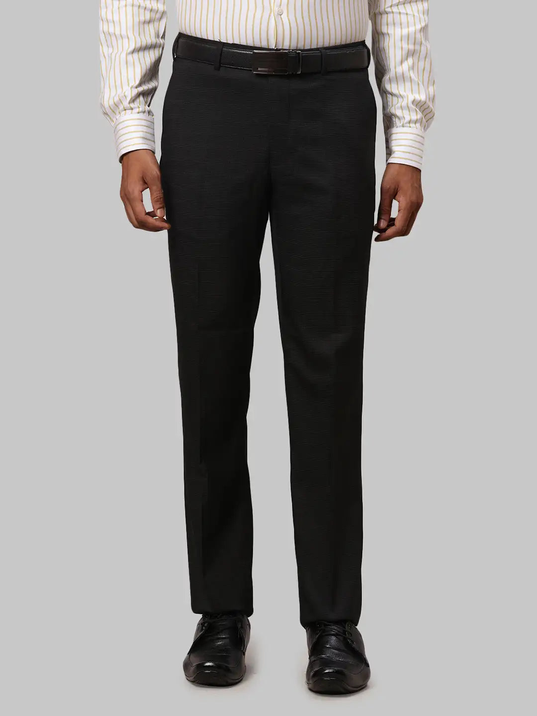 Men Regular Fit Blue Trouser