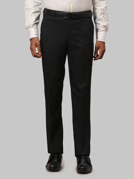 Men Regular Fit Blue Trouser