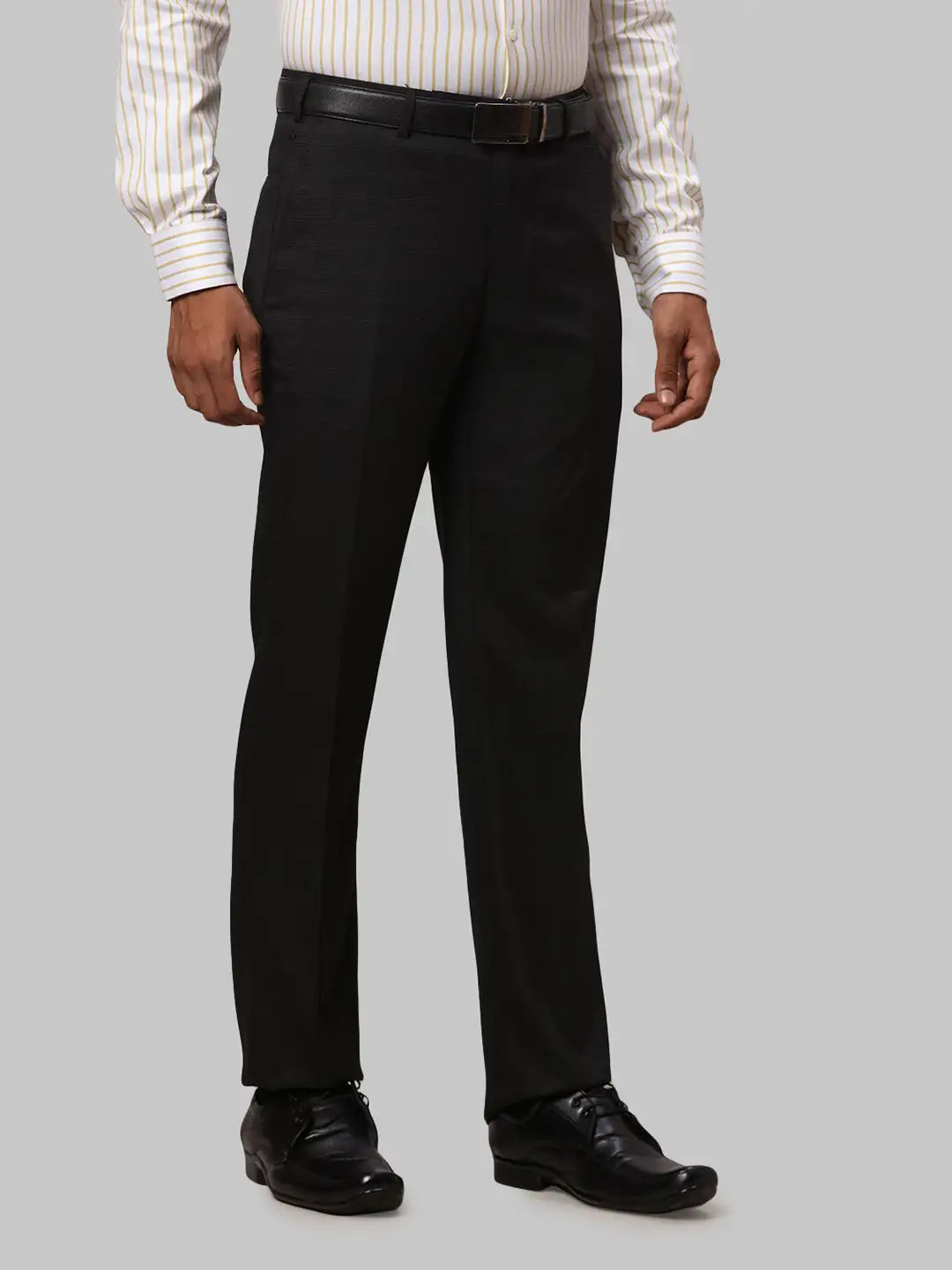 Men Regular Fit Blue Trouser