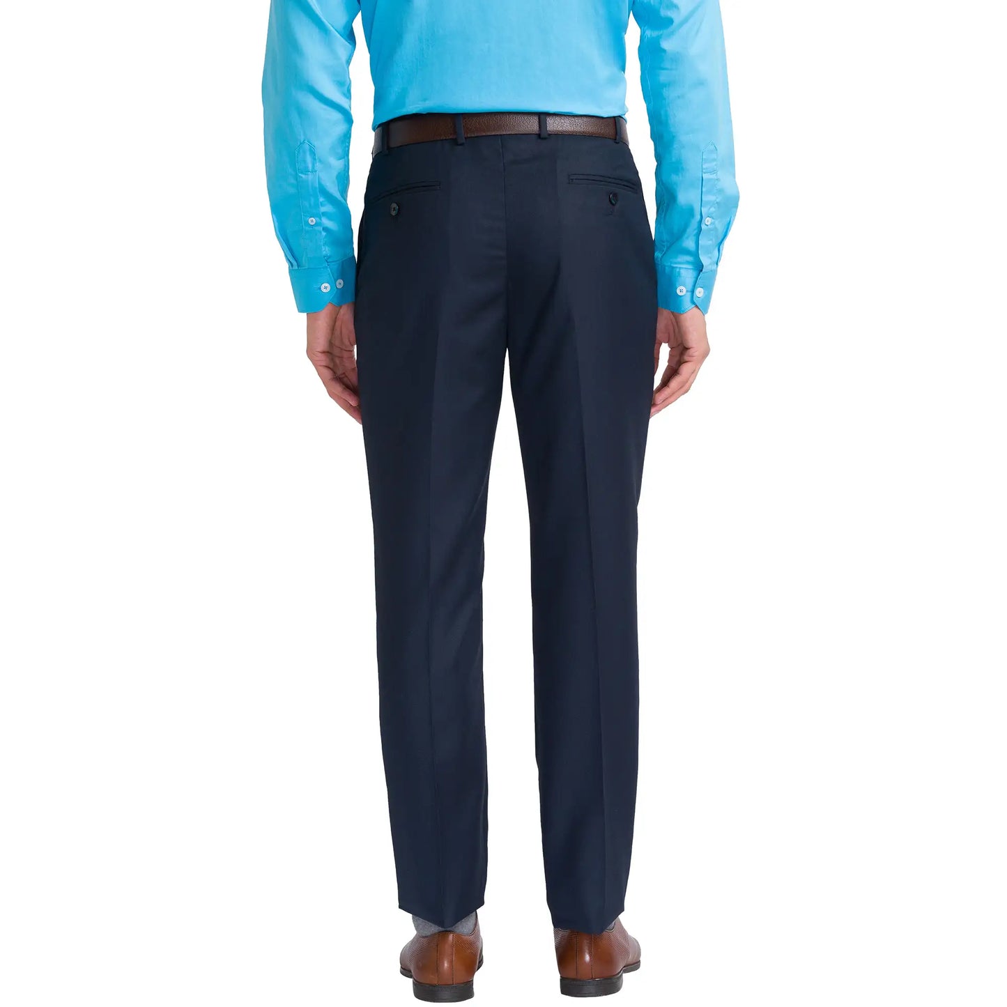 Men Regular Fit Black Trouser