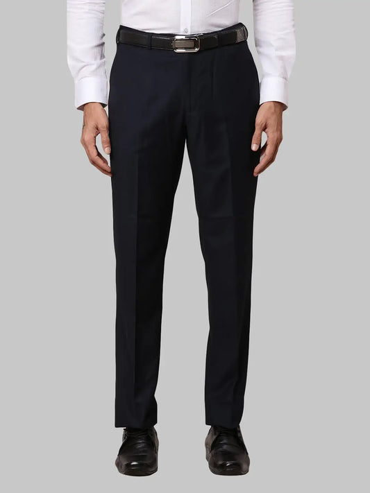Men Regular Fit Black Trouser