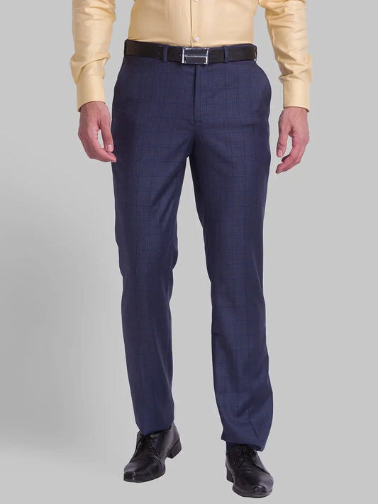 Men Regular Fit Grey Chinos & Trouser