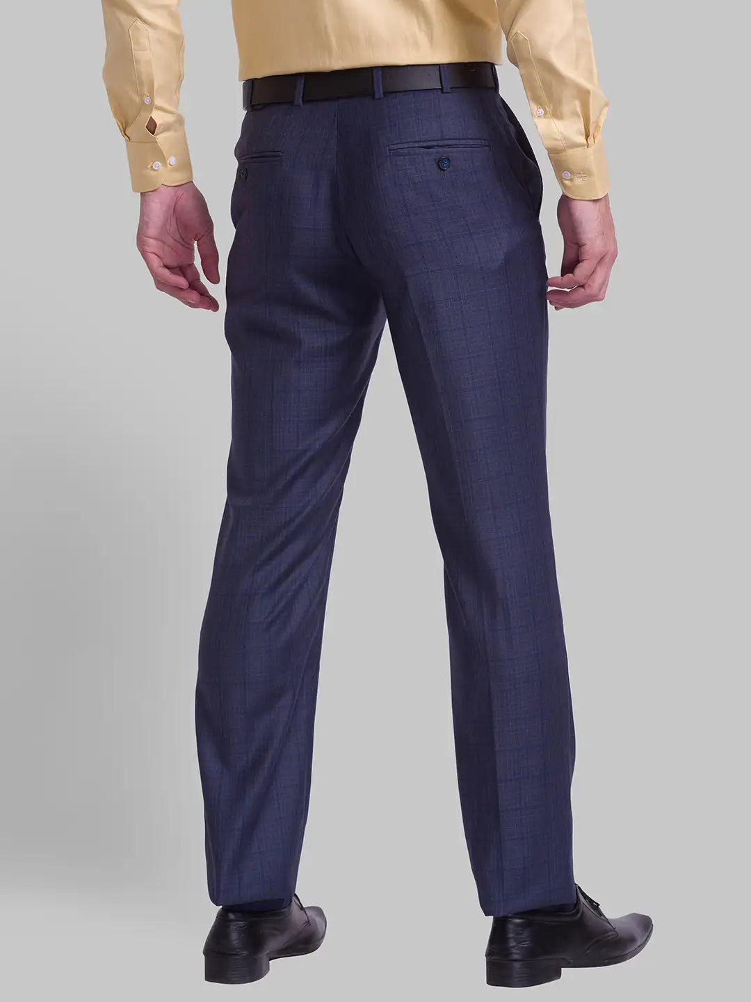 Men Regular Fit Grey Chinos & Trouser