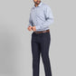 Men Smart Fit Blue Trouser