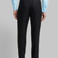 Men Brown Smart Fit Structure Polyester Blend   Trouser