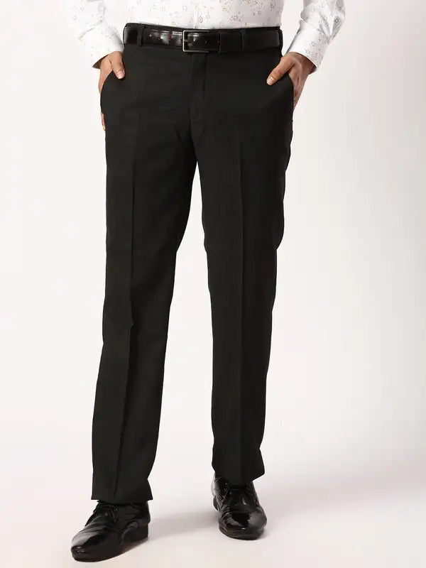 Men Smart Fit Black Trouser