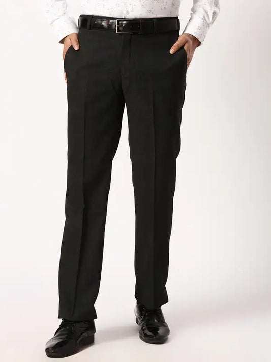 Men Smart Fit Black Trouser