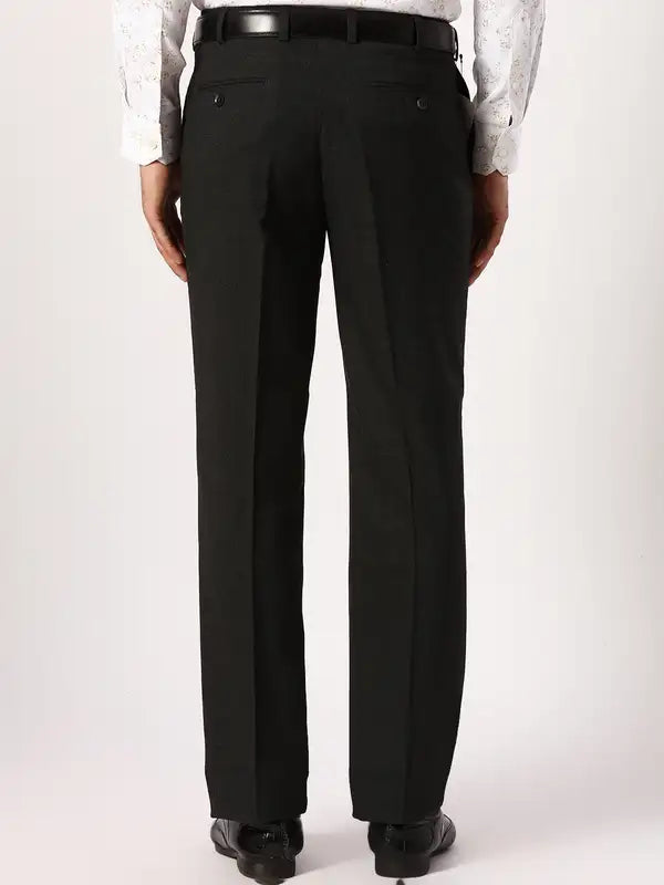 Men Smart Fit Black Trouser