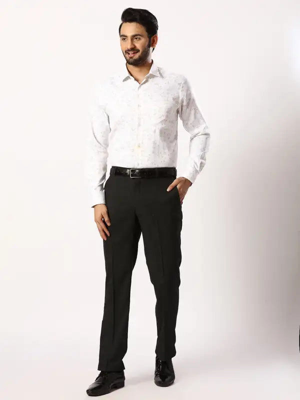 Men Smart Fit Black Trouser