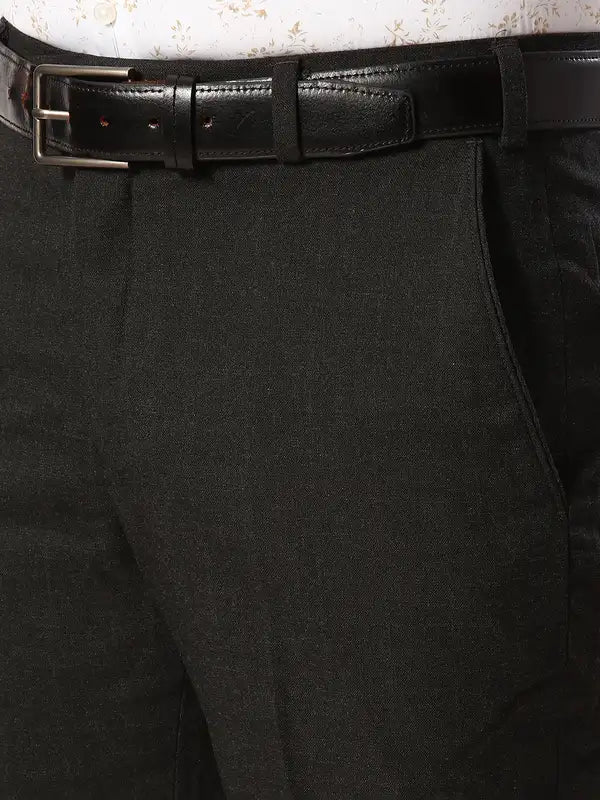 Men Smart Fit Black Trouser