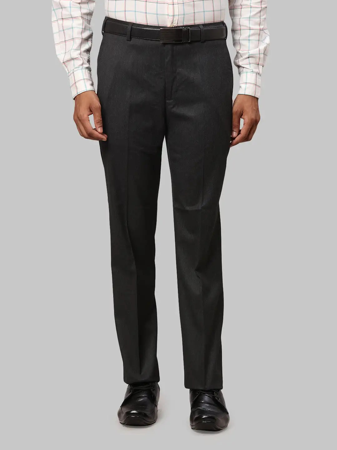 Men Regular Fit Blue Trouser