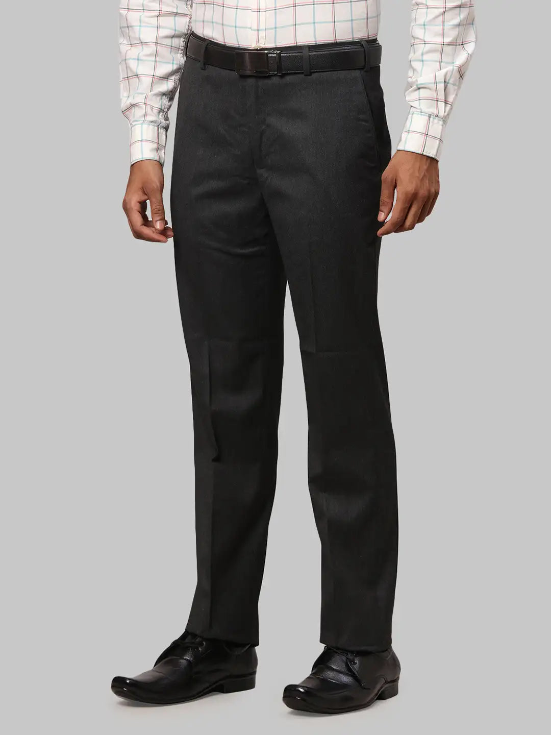 Men Regular Fit Blue Trouser