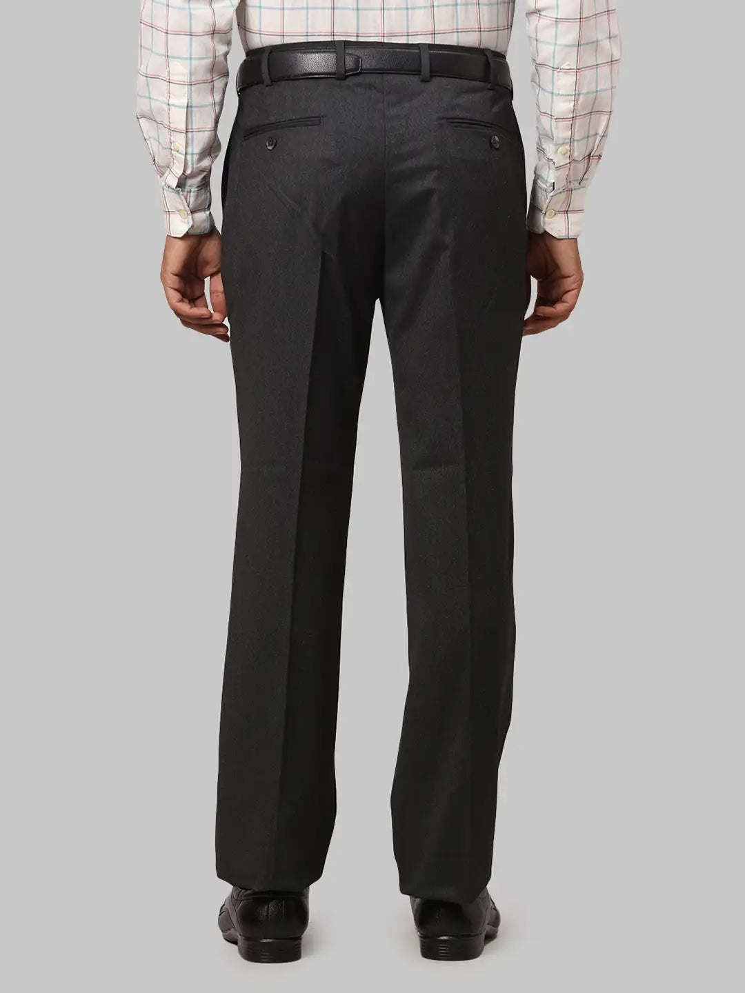 Men Regular Fit Blue Trouser