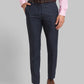 Park Avenue Men Green Checks Smart Fit Polyester Blend Trousers