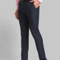 Park Avenue Men Green Checks Smart Fit Polyester Blend Trousers