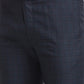 Park Avenue Men Green Checks Smart Fit Polyester Blend Trousers