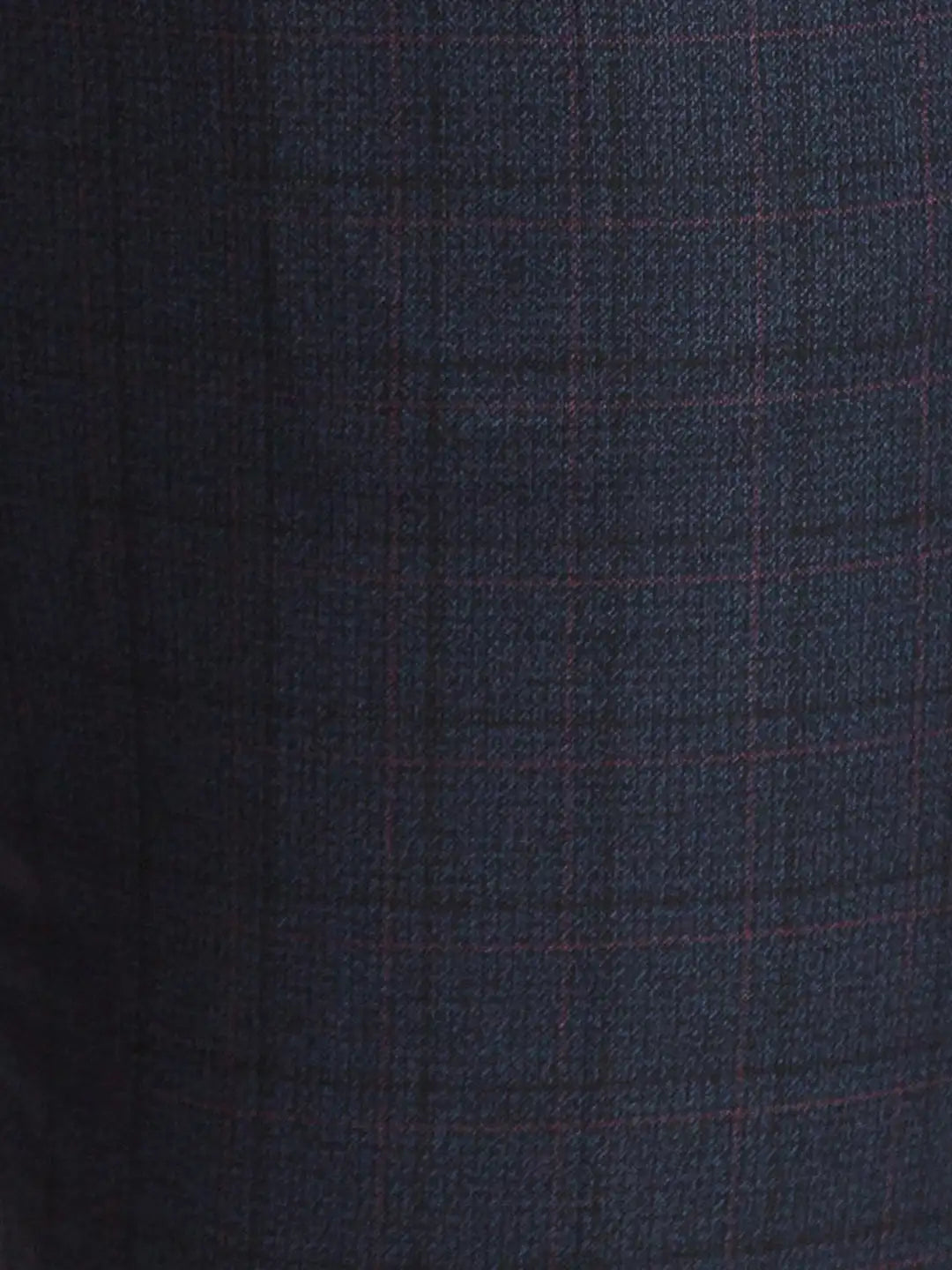 Park Avenue Men Green Checks Smart Fit Polyester Blend Trousers