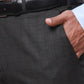 Park Avenue Men Grey Checks Slim Fit Polyester Blend Waist Coat